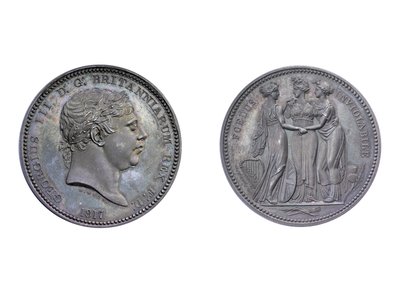 Three Graces pattern crown by William Wyon